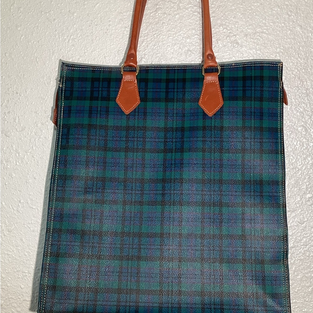 Merona vintage shoulder plaid bag - Picture 3 of 11